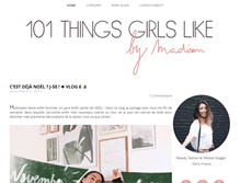 Tablet Screenshot of 101thingsgirlslike.com